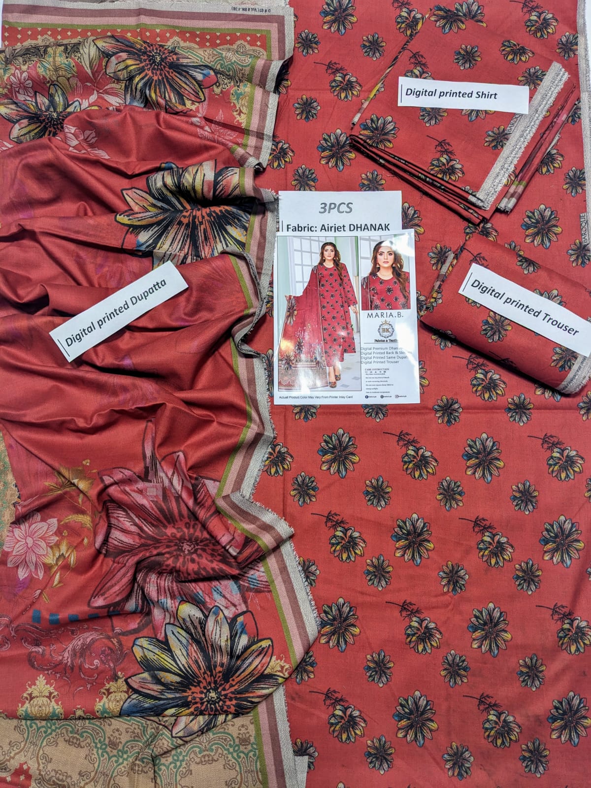 Ladis Dress Maria.B Khaddar
