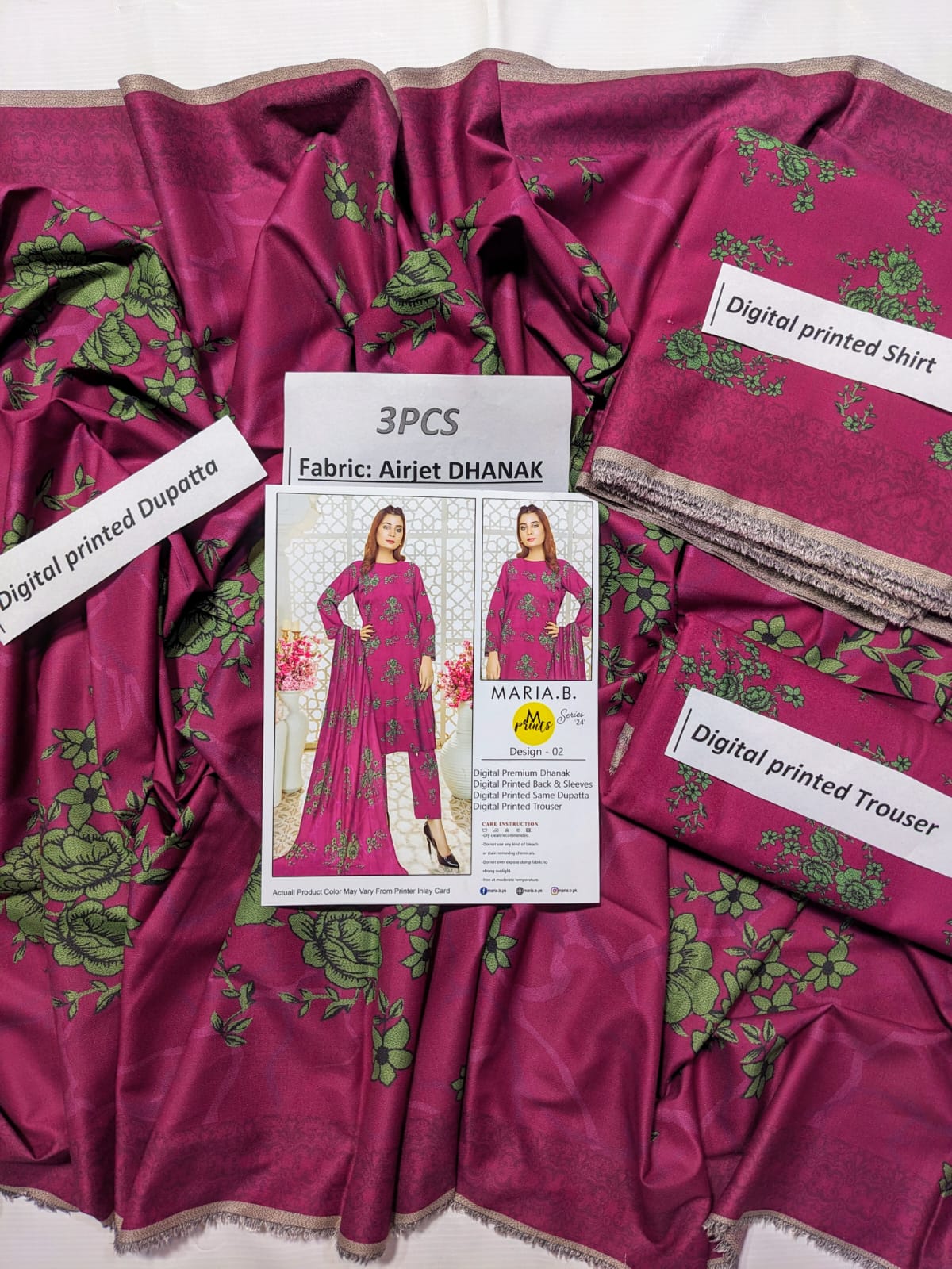 Ladis  Dress Maria.B Khaddar